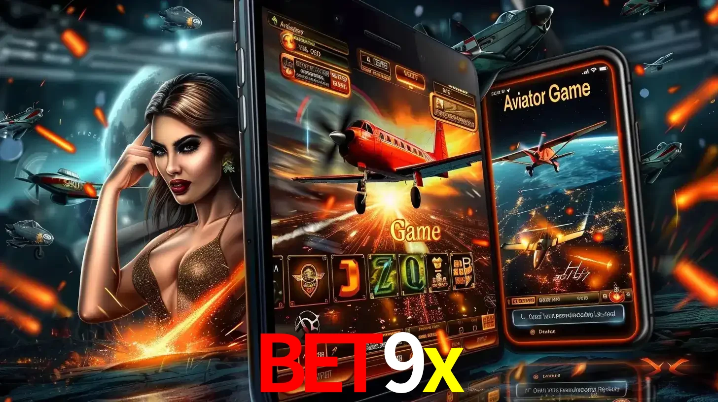 Mulher estilosa cercada por telas que exibem a jogabilidade do Aviator, capturando a intensidade e a estratégia deste popular crash game oferecido pelo bet9x.
